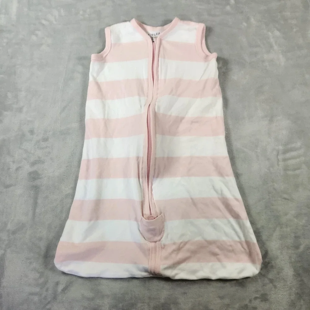 Burt's Bees Baby Beekeeper Sleep Sack Small‎ 0-6 Months Cozy Cotton Pink Stripe